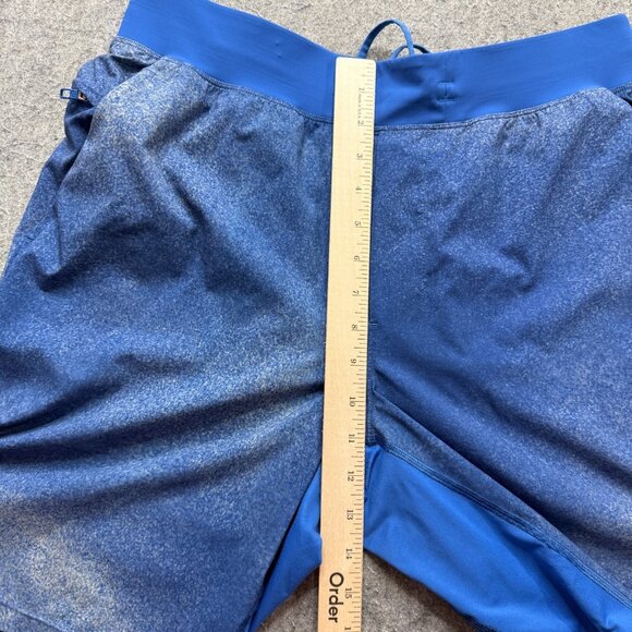 Lululemon License to Train Shorts Men L Blue Marbled Linerless 10" - Picture 16 of 16